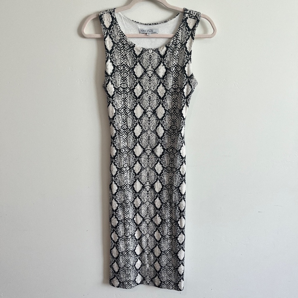 NWOT Velvet Torch Snake Print Bodycon Dress